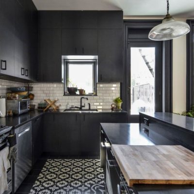 151 Black Magnetic Chalkboard, Kitchen Cabinetry, Brooklyn Townhouse