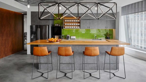 Chemetal 608 Gotham Aluminum - office kitchen