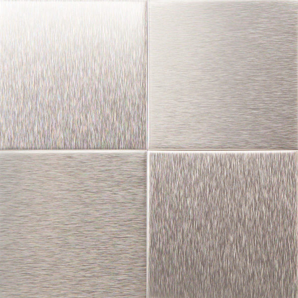 Chemetal 702 Brushed Aluminum - 4 UP Tiles