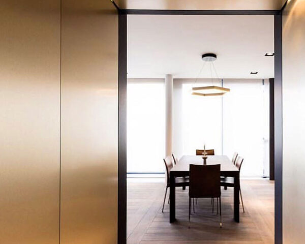 Chemetal 704 Brushed Light Brass Aluminum - hallway