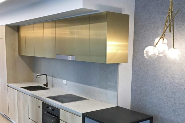 Chemetal 803 Polished Solid Brass - upper cabinetry