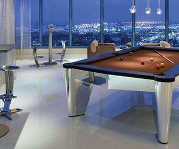 Chemetal 901 Polished Aluminum, Custom Pool Table