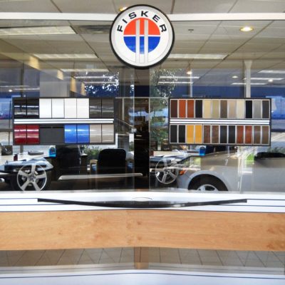Chemetal 902 Brushed Aluminum - Fisker showroom