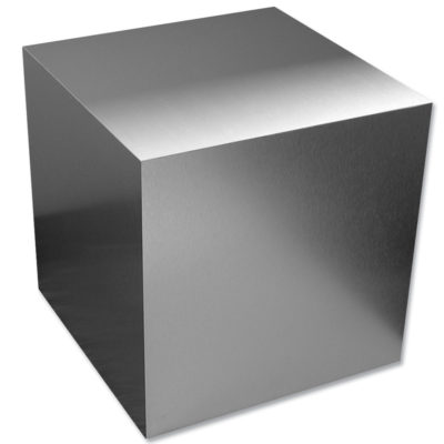 Chemetal 902 Brushed Aluminum - metal cube