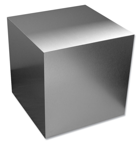 Chemetal 902 Brushed Aluminum - metal cube
