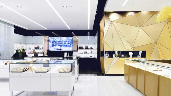 Chemetal 910 Satin Gold Aluminum Triangle - Wall Boutique Penelope Quebec