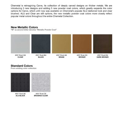 Chemetal 2025 557 Rivet Colorways