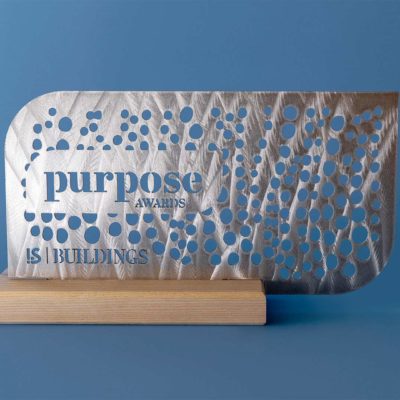 Chemetal - laser cut Purpose Award for IS Magazine