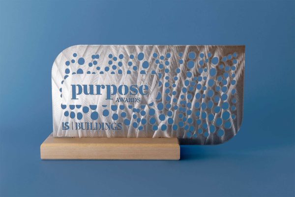 Chemetal - laser cut Purpose Award for IS Magazine