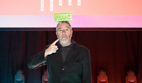 Philippe Starck with his lifetime achievement award.
