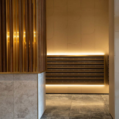 Chemetal 904 Brushed Light Brass Aluminum - lobby